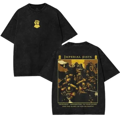 Warhammer 40K Imperial fists Unisex Fit Washed T-Shirt