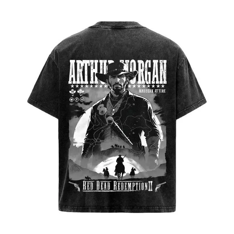 Red Dead Redemption II Arthur Morgan Vintage Unisex Washed T-Shirt