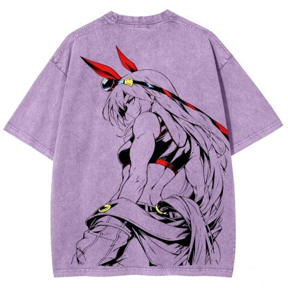 Uma Musume Vintage Unisex Washed T-Shirt