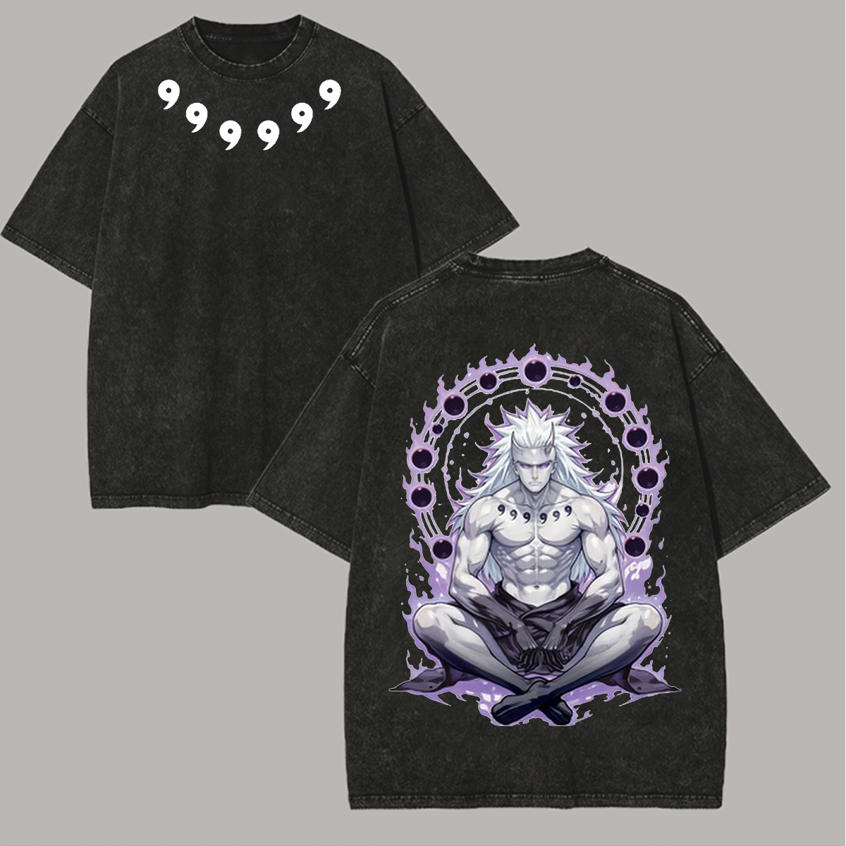 Madara Uchiha Printed Unisex Washed T-Shirt