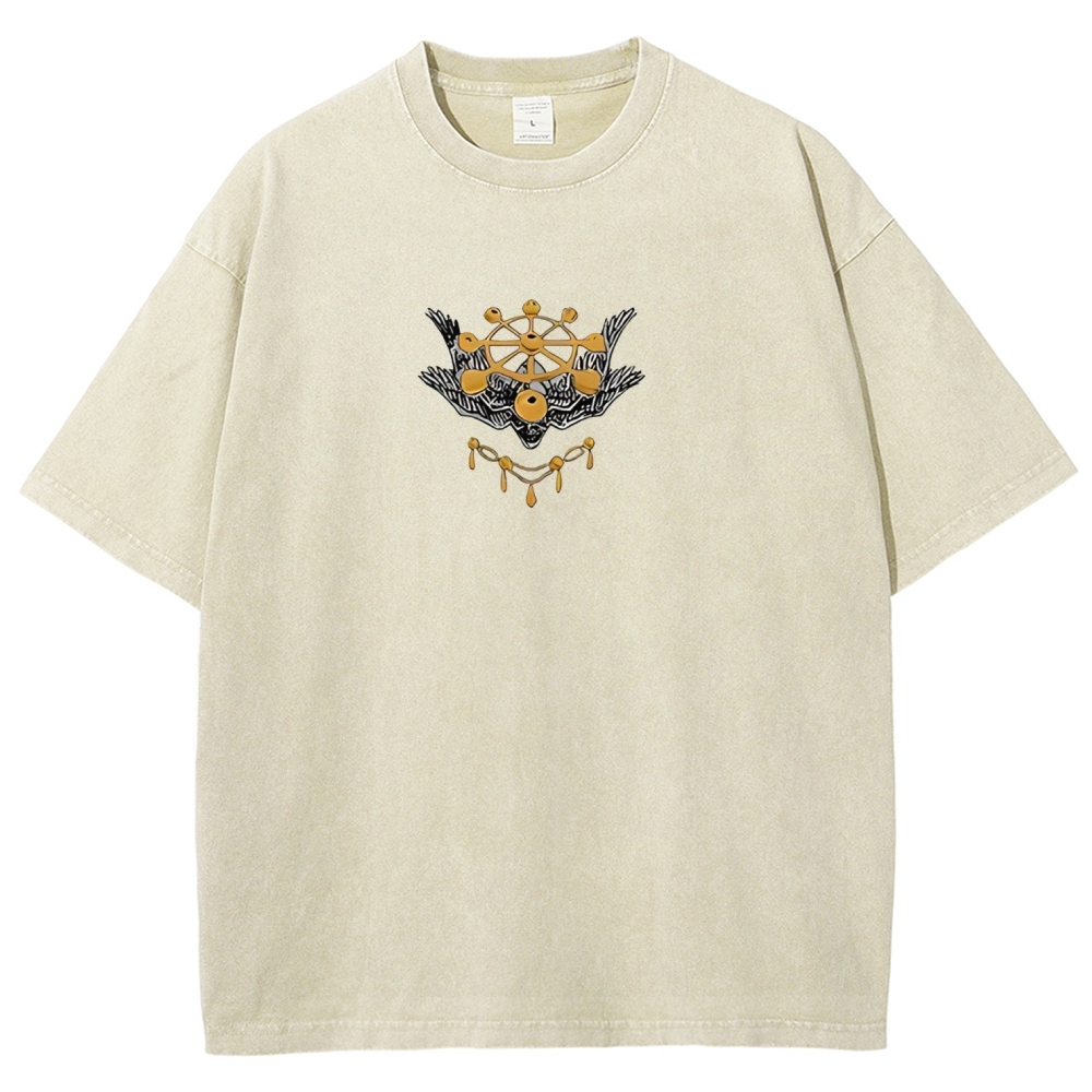 Jujutsu Kaisen Mahoraga Printed Unisex Washed T-Shirt