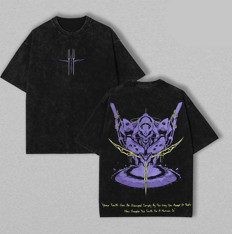 Vintage Washed Tee Rei Ayanami Neon Genesis Evangelion