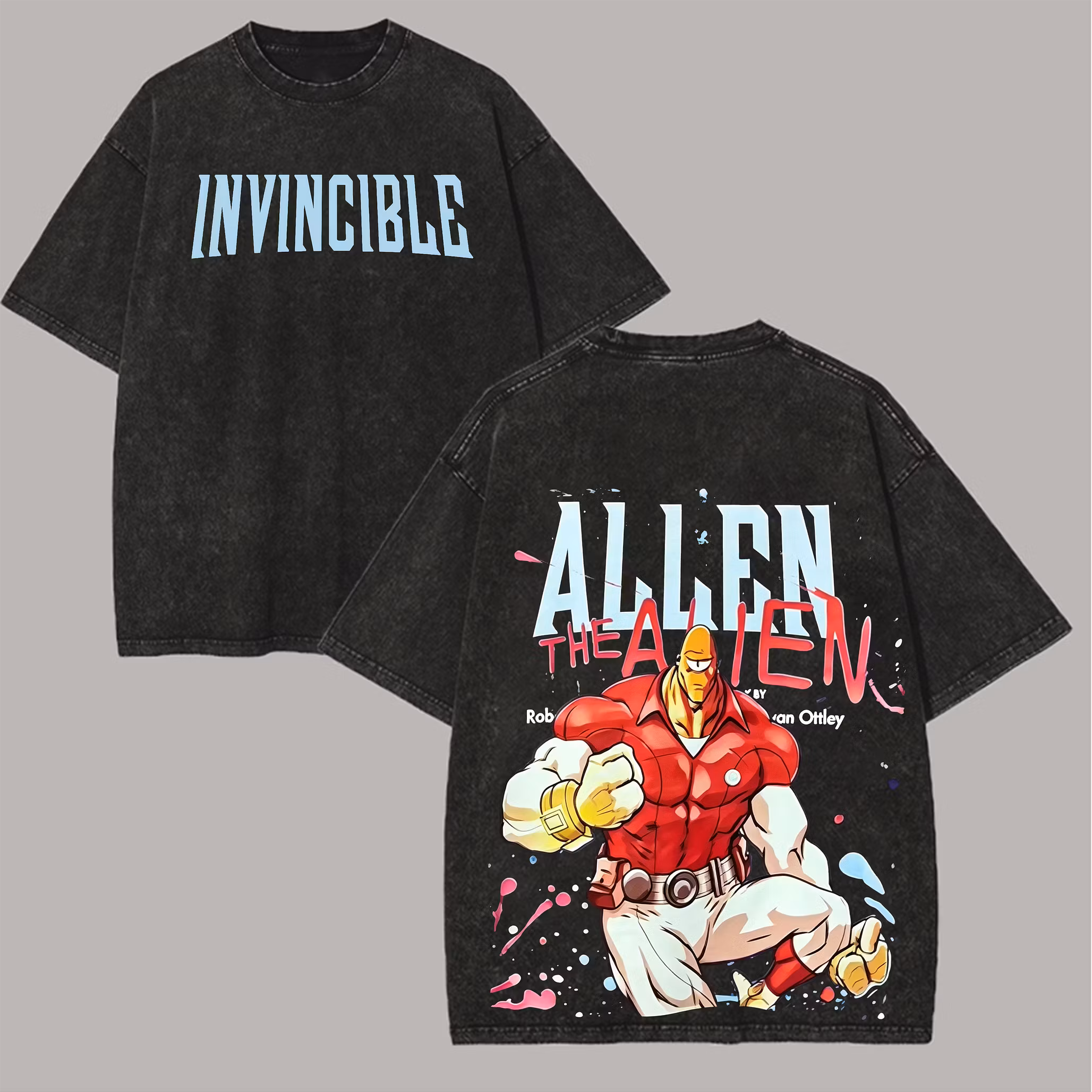 Invincible Allen the Alien Vintage Unisex Washed T-Shirt