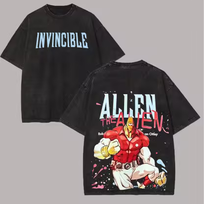 Invincible Allen the Alien Vintage Unisex Washed T-Shirt