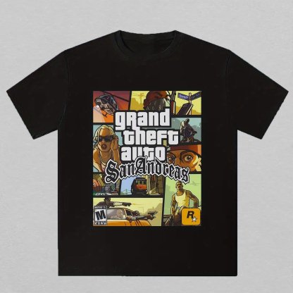 Grand Theft Auto: San Andreas Printed Unisex Oversized T-shirt