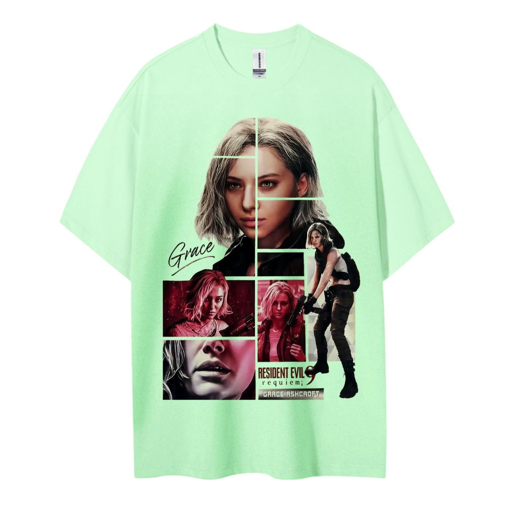 Resident Evil Printed Oversized Unisex Cotton T-shirt