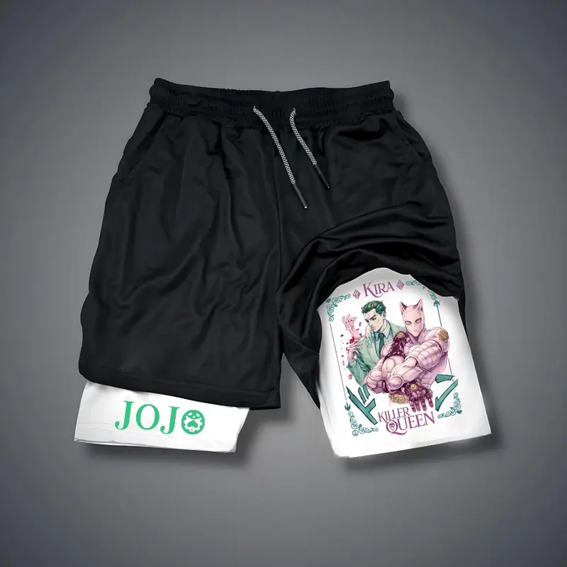 JOJO Print Men's Fitness Shorts