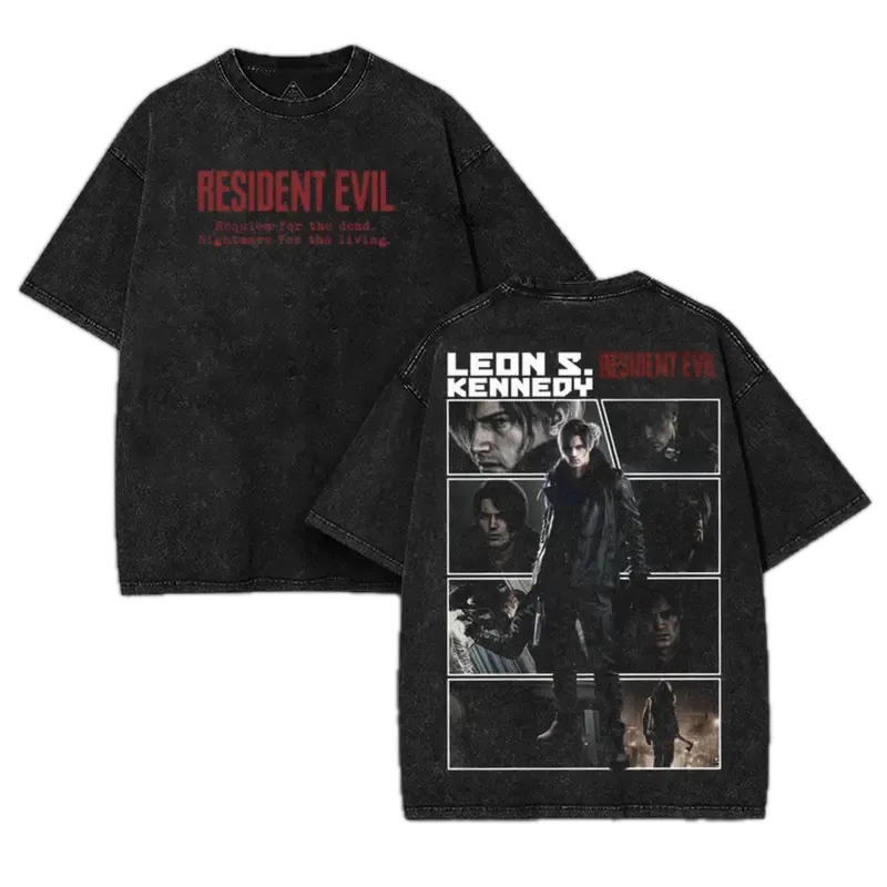 Resident Evil  Vintage Unisex Washed T-shirt