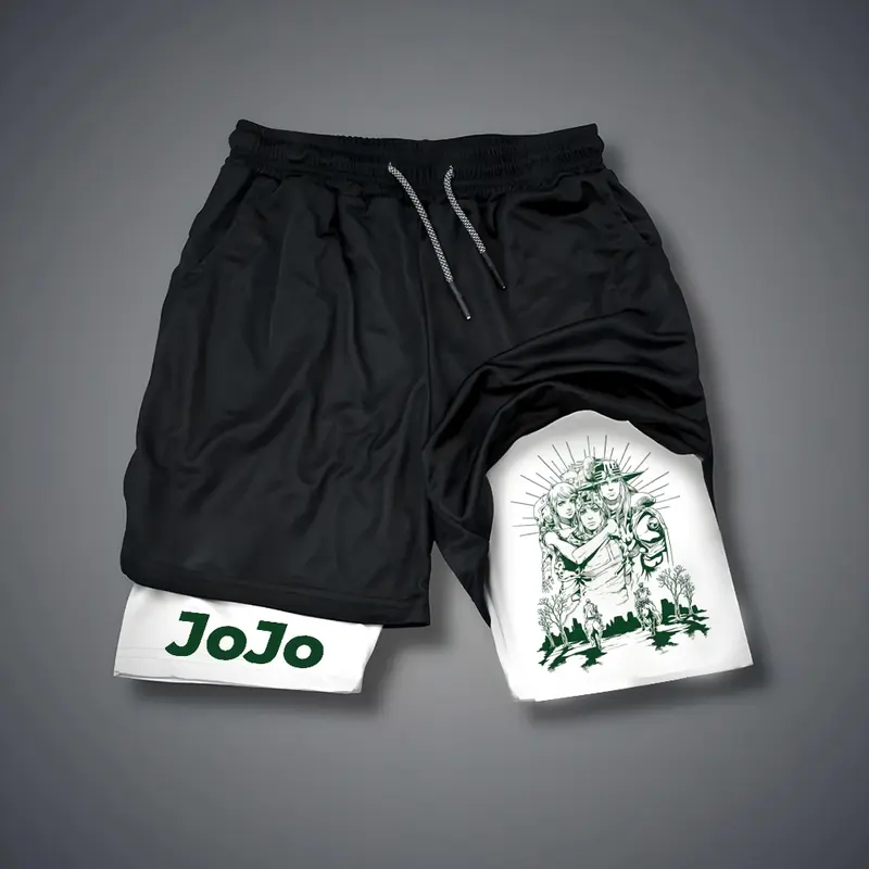 JOJO Print Men's Fitness Shorts