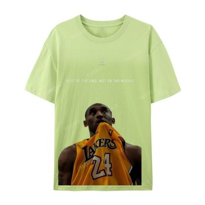 KOBE Vintage Tee Unisex-Adult Oversized Washed Cotton T-Shirt 