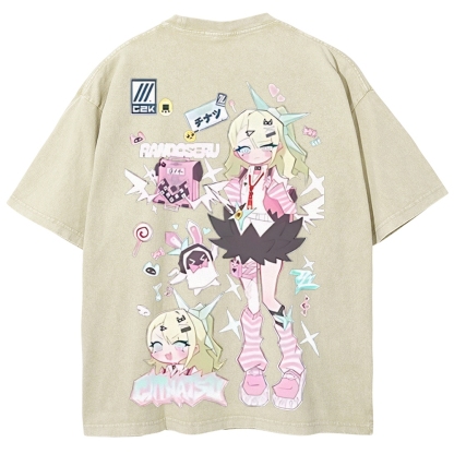 SUNNA Zenless Zone Zero Printed Unisex Washed T-Shirt