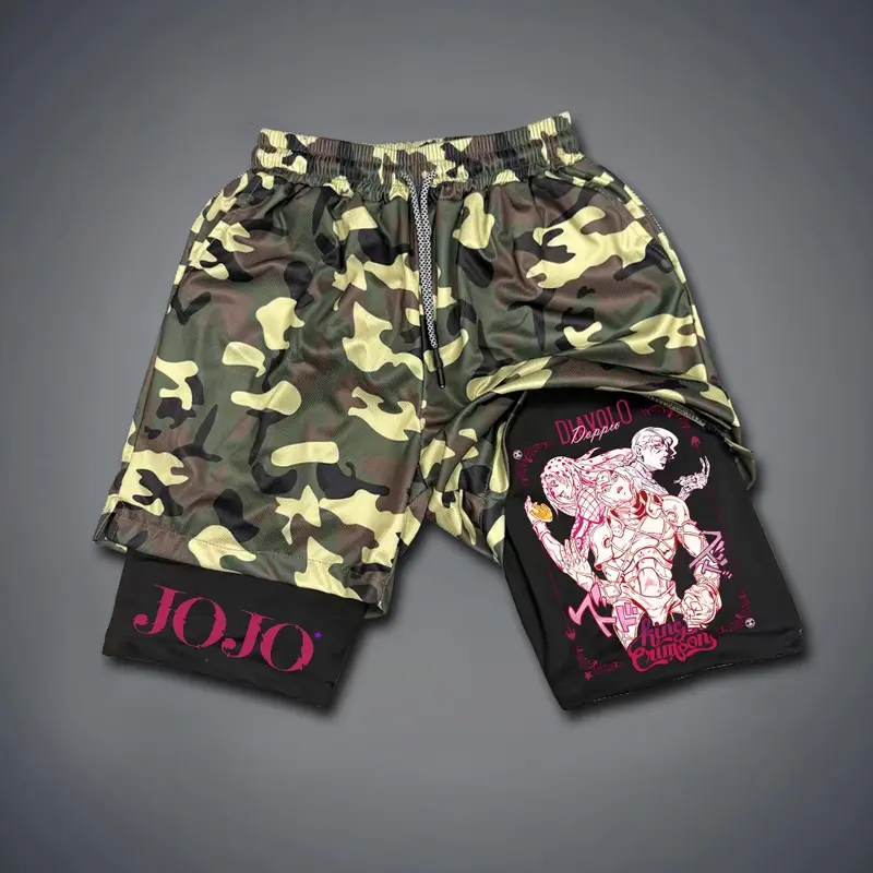JOJO Print Men's Fitness Shorts