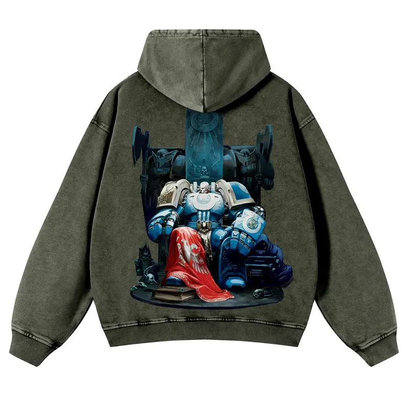 Warhammer 40k Vintage Unisex Washed Hoodies 