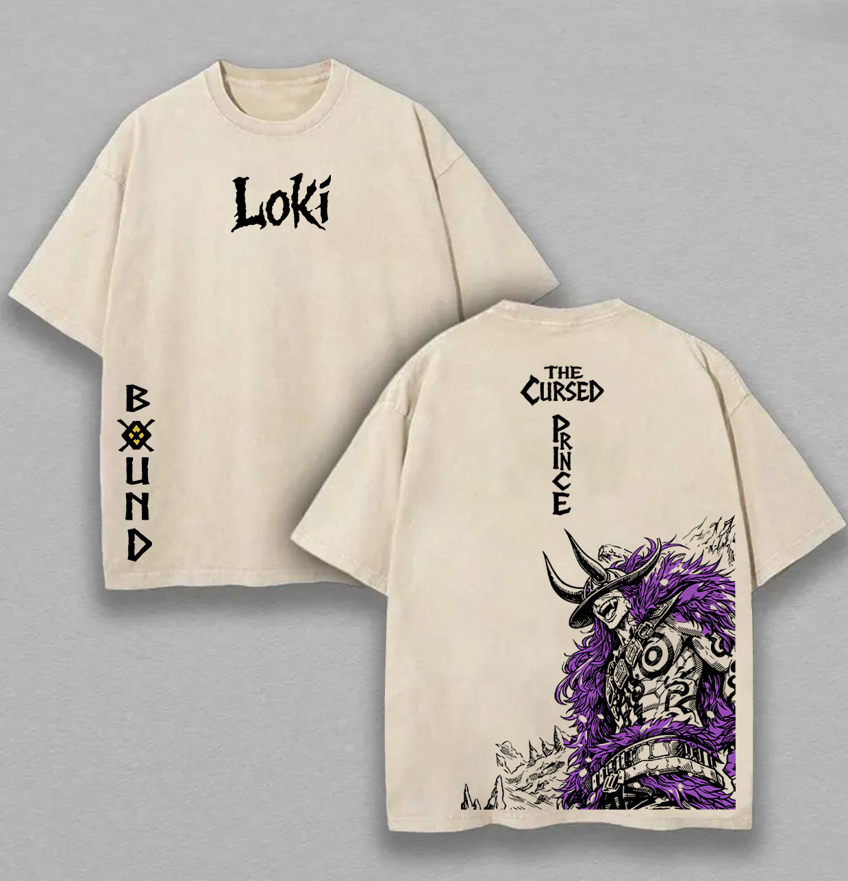 One Piece Prince Loki Printed Unisex Washed T-Shirt