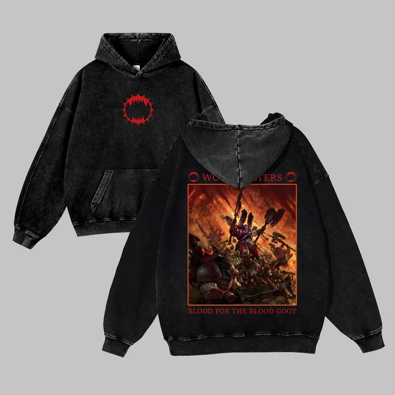 Warhammer 40k Vintage Unisex Washed Hoodies 