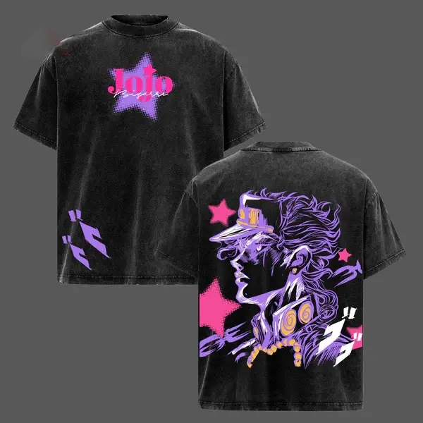 JoJo's Bizarre Adventure Vintage Unisex Washed T-Shirt