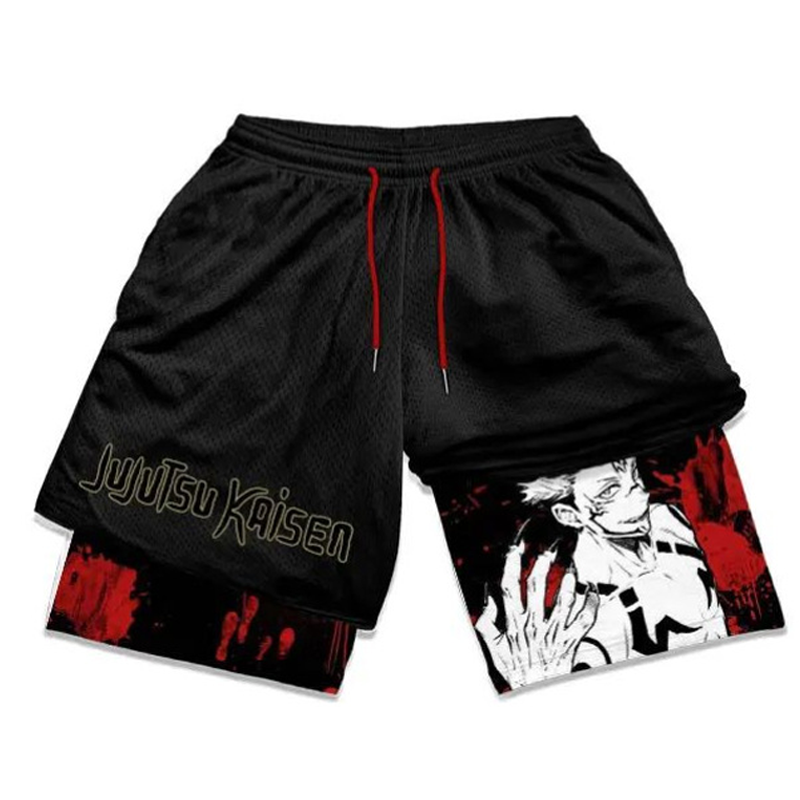 Jujutsu Kaisen Ryomen Sukuna Printed Men's Fitness Shorts