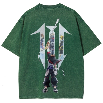 Kingdom Hearts Sora Printed Unisex Washed T-Shirt