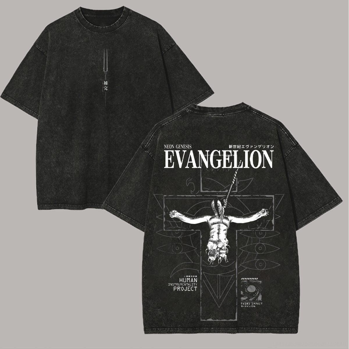 Neon Genesis Evangelion Unisex Fit Washed T-Shirt 2509001948