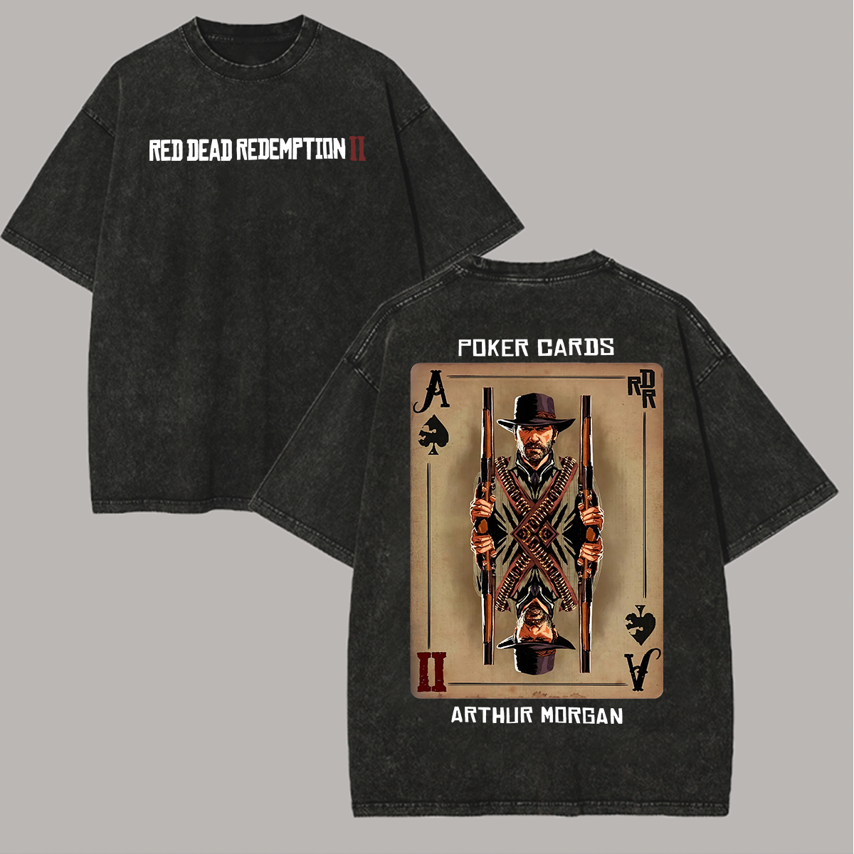 Red Dead Redemption 2 Printed Unisex Washed T-Shirt