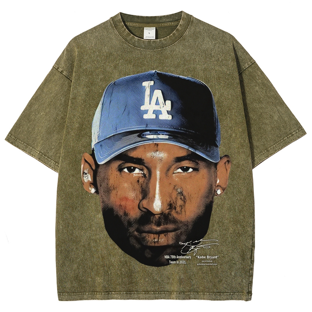 Vintage Style Unisex-Adult Cotton KOBE-VINTAGE-TEE