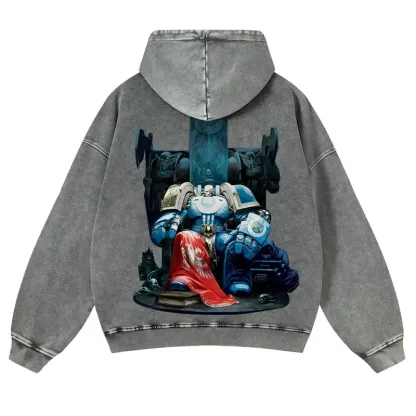 Warhammer 40k Vintage Unisex Washed Hoodies 