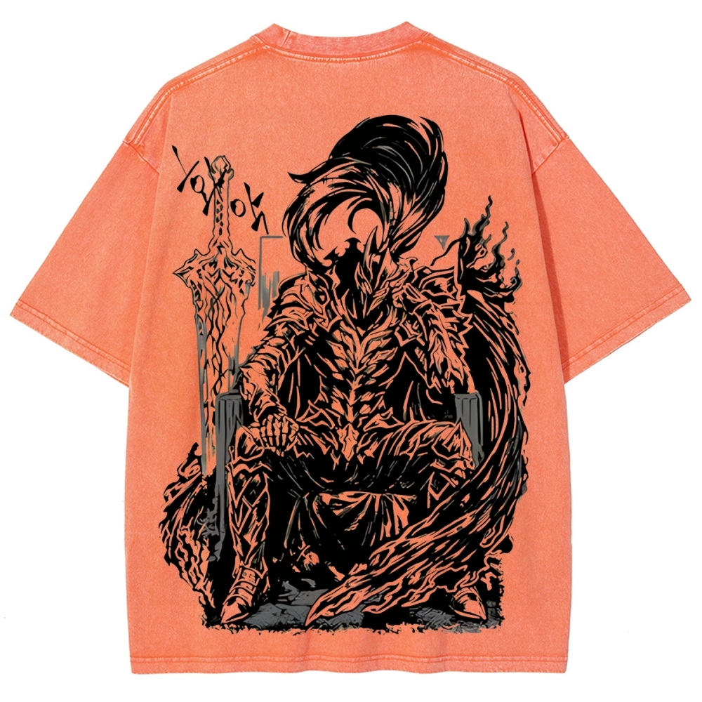 Solo Leveling Igris Printed Unisex Washed T-Shirt