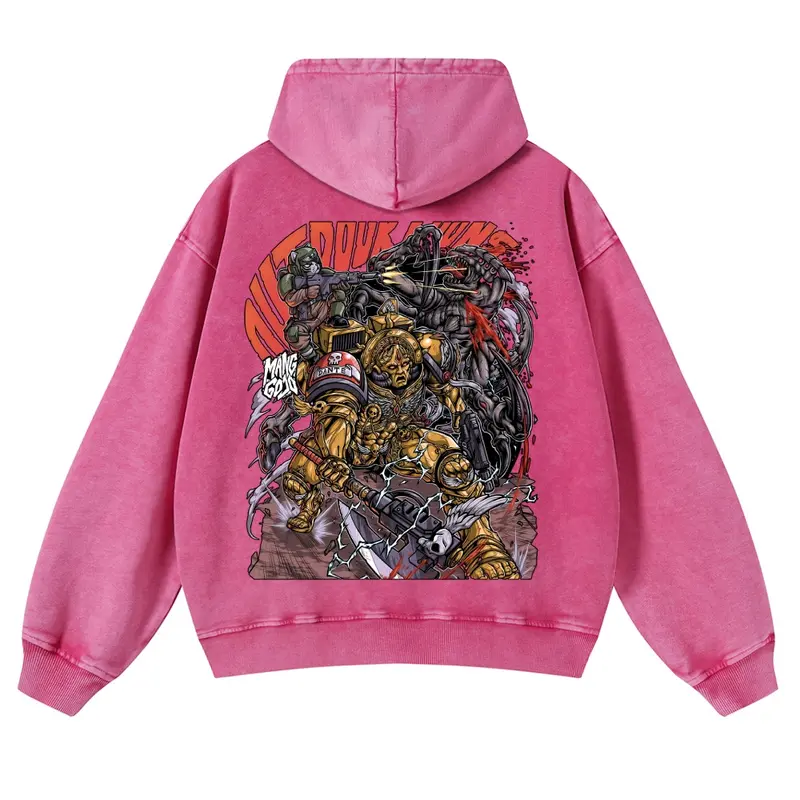 Warhammer 40k Vintage Unisex Washed Hoodies 