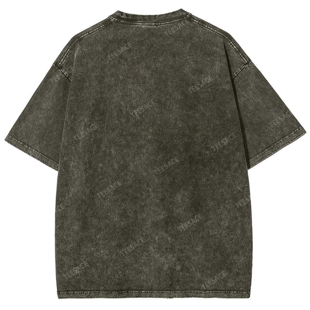 KOBE Vintage Tee Unisex-Adult Oversized Washed Cotton T-Shirt 