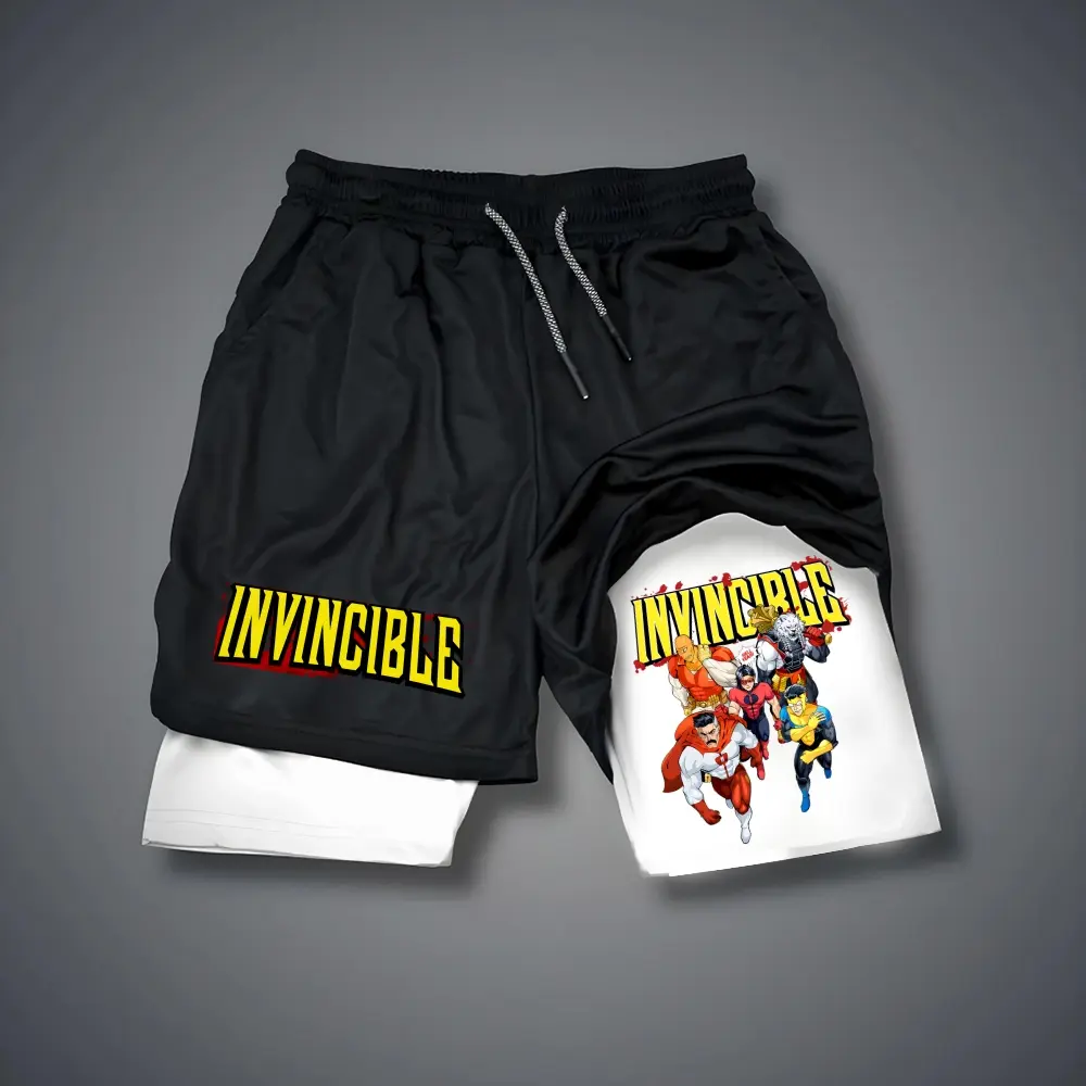 Invincible Print Men's Fitness Shorts