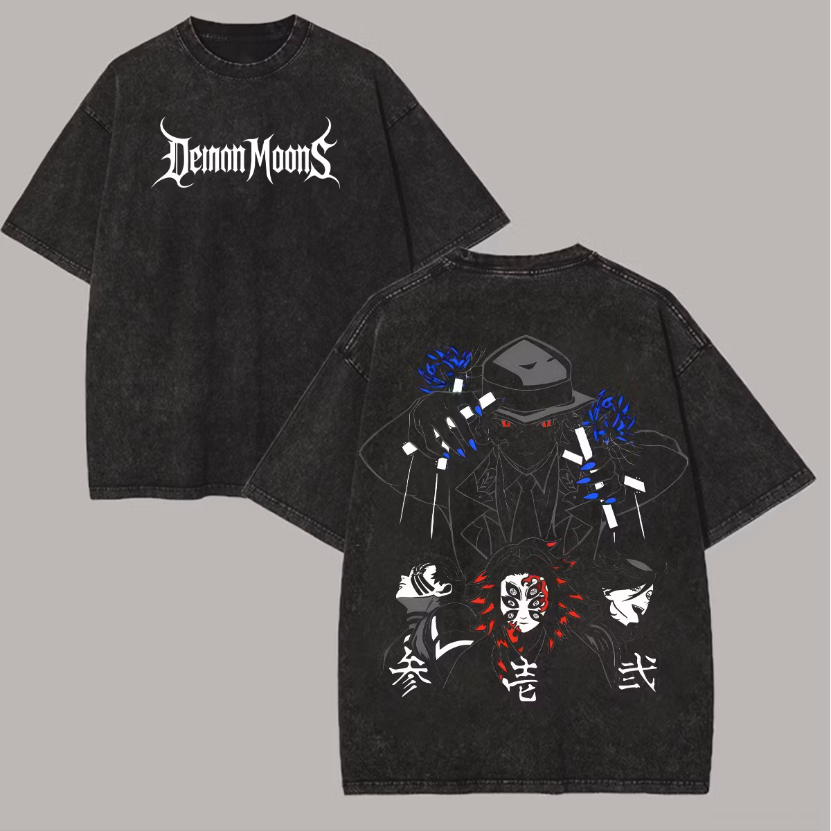 Demon Slayer Vintage Unisex Washed T-Shirt