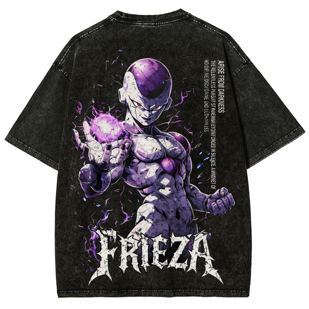 Frieza Dragon Ball Printed Unisex Washed T-Shirt