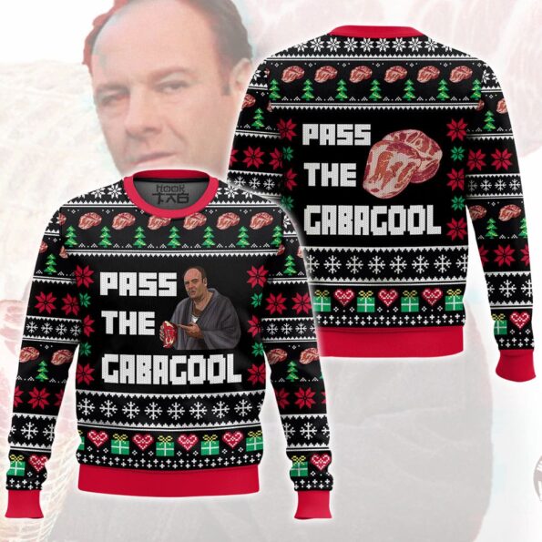 The Sopranos “Pass the gabagool” Christmas Ugly Sweater