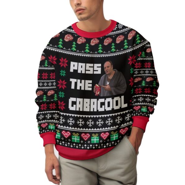The Sopranos “Pass the gabagool” Christmas Ugly Sweater
