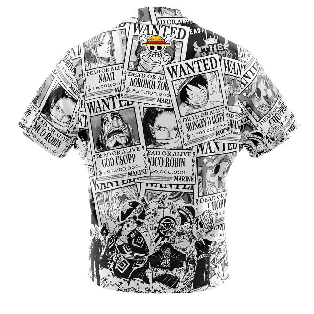 One Piece Hawaiian Button Up Aloha  Shirt