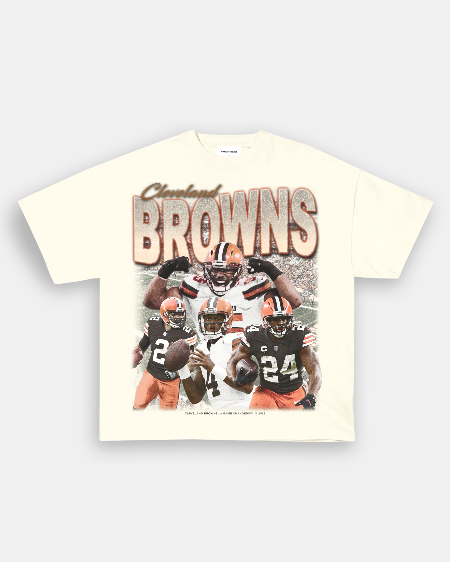 Unisex-Adult Ultra Cotton Washed T-Shirt Graphic BROWNS TEE