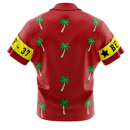 One Piece Hawaiian Button Up Aloha  Shirt