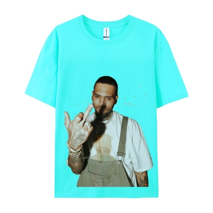 Unisex-Adult Ultra Cotton Washed T-Shirt Graphic BIG FACE CHRIS BROWN TEE