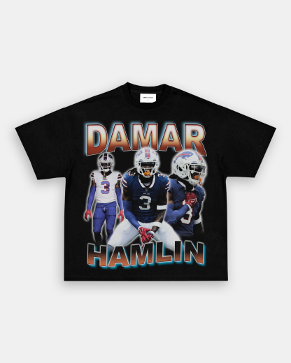 Unisex-Adult Ultra Cotton Washed T-Shirt Graphic DAMAR HAMLIN TEE