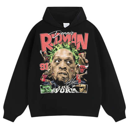 DENNIS RODMAN TEE & LS & HOODIE