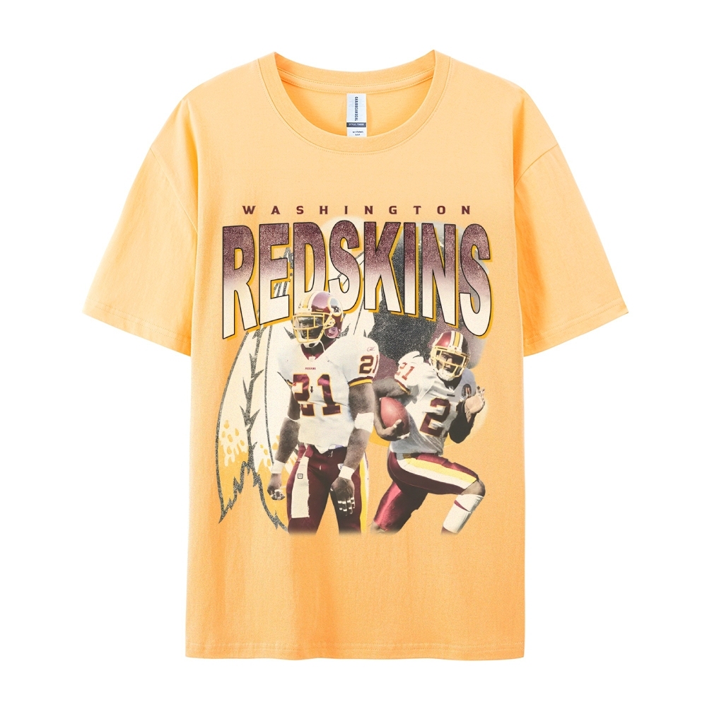 Unisex-Adult Ultra Cotton Washed T-Shirt Graphic REDSKINS TEE