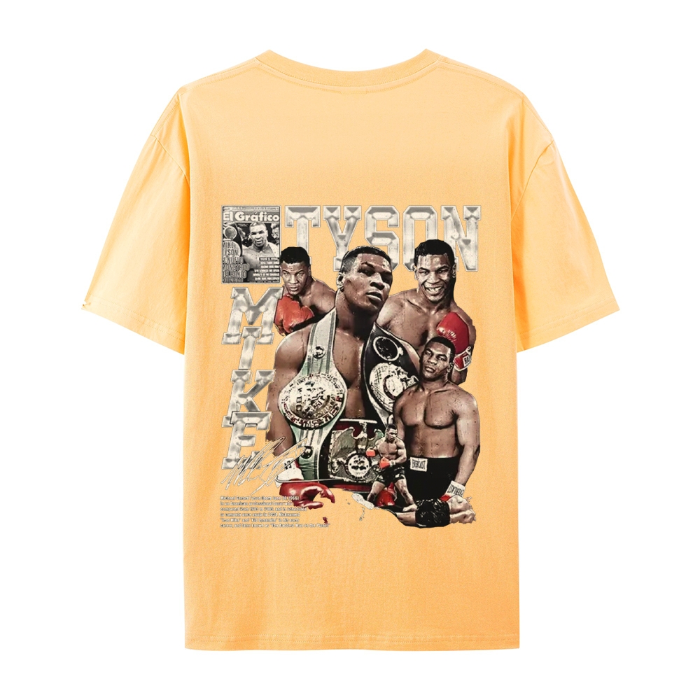 Unisex-Adult Ultra Cotton Washed T-Shirt Graphic MIKE TYSON V2 TEE