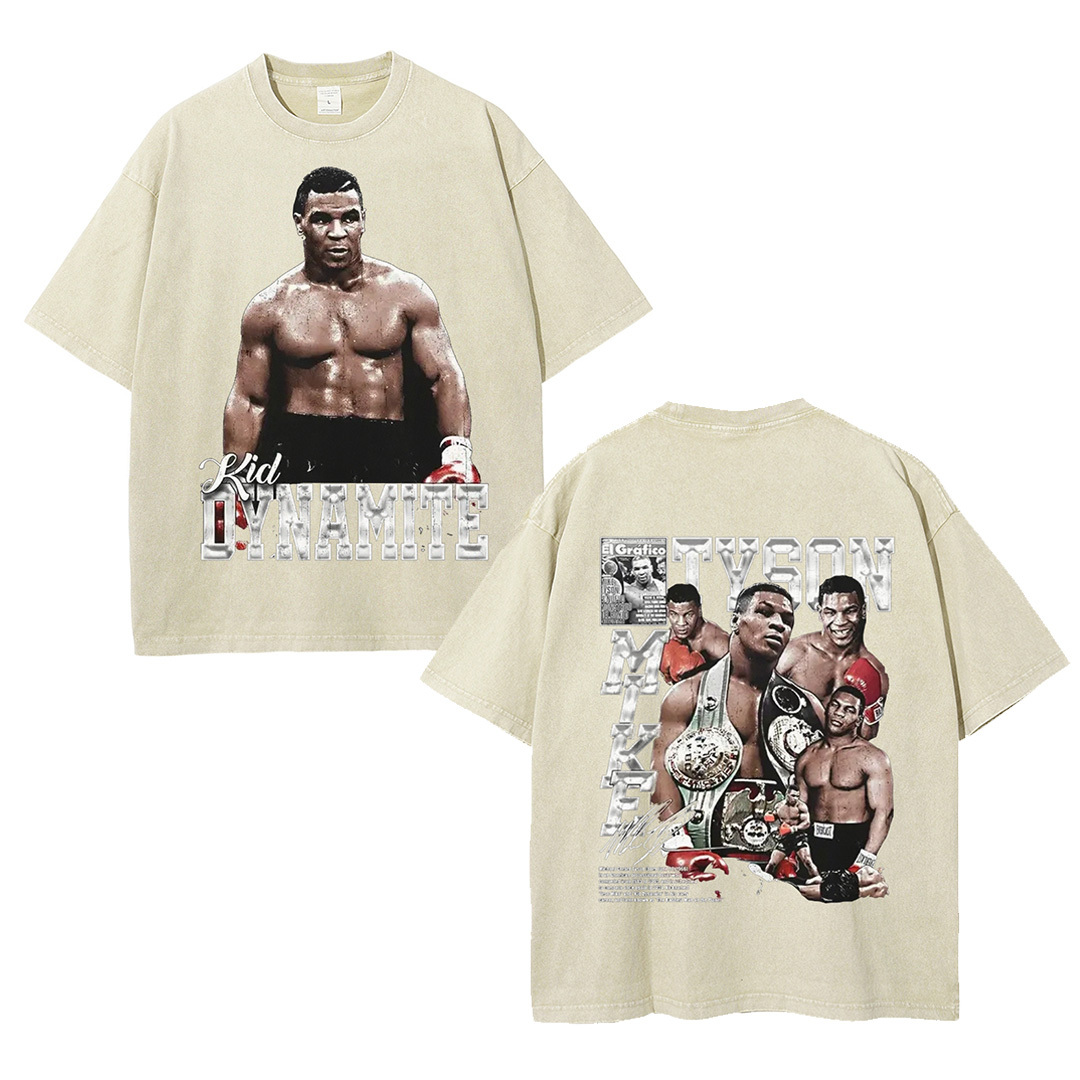 Unisex-Adult Ultra Cotton Washed T-Shirt Graphic MIKE TYSON V2 TEE