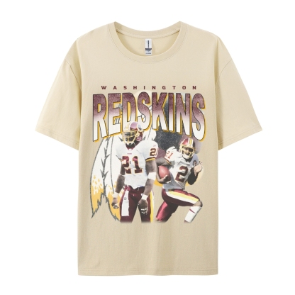 Unisex-Adult Ultra Cotton Washed T-Shirt Graphic REDSKINS TEE