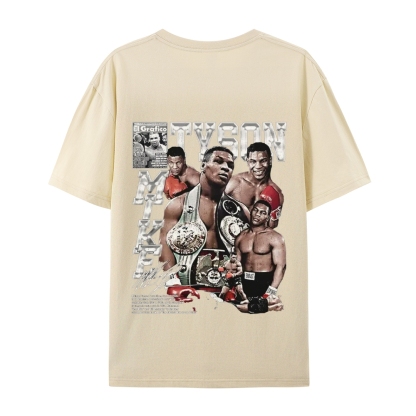Unisex-Adult Ultra Cotton Washed T-Shirt Graphic MIKE TYSON V2 TEE