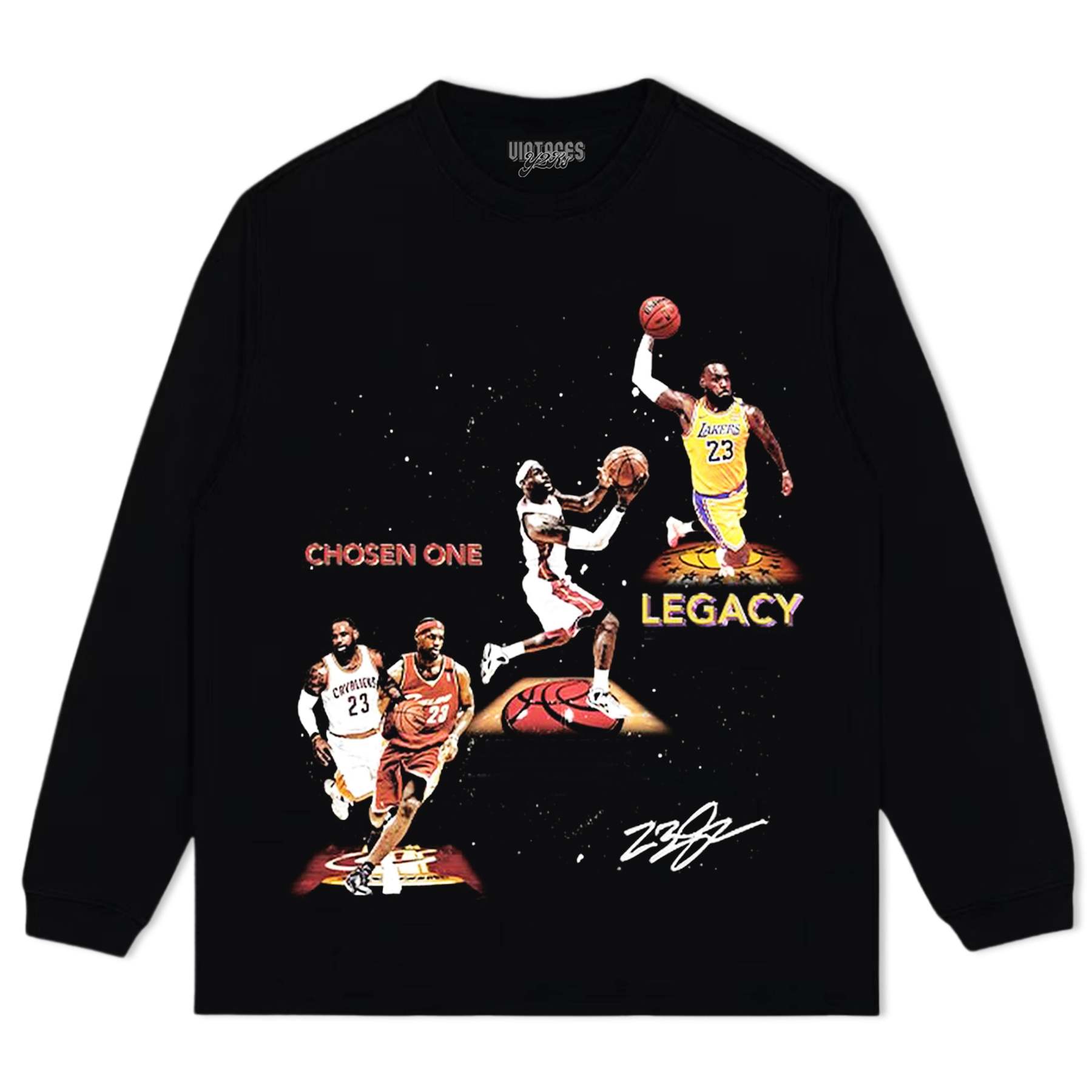 LEBRON JAMES LEGACY VINTAGE TEE & LS & HOODIE