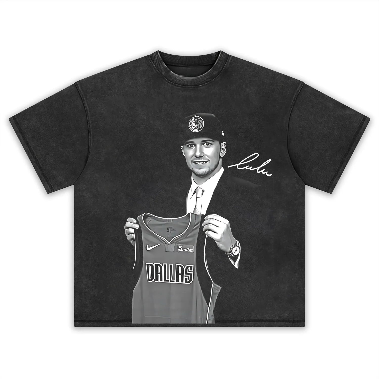 LUKA DONCIC Draft Tee Vintage  Unisex Washed Cotton Tops