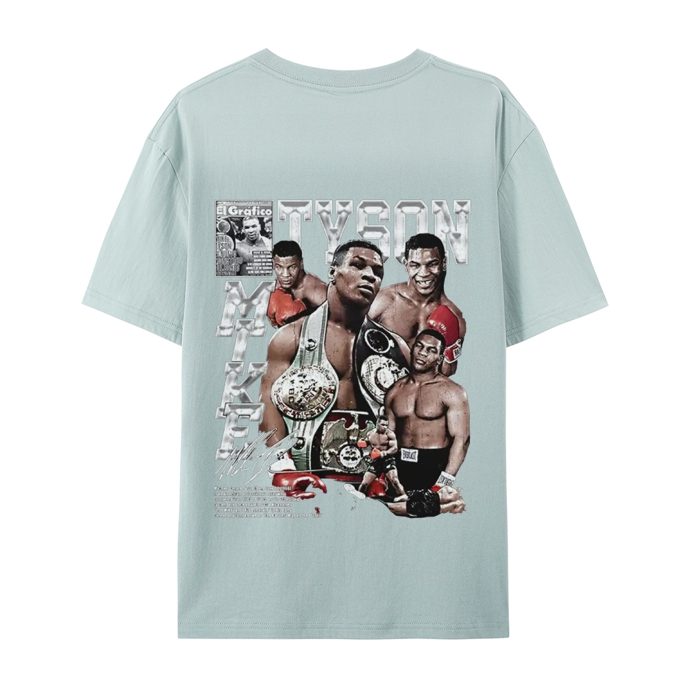 Unisex-Adult Ultra Cotton Washed T-Shirt Graphic MIKE TYSON V2 TEE
