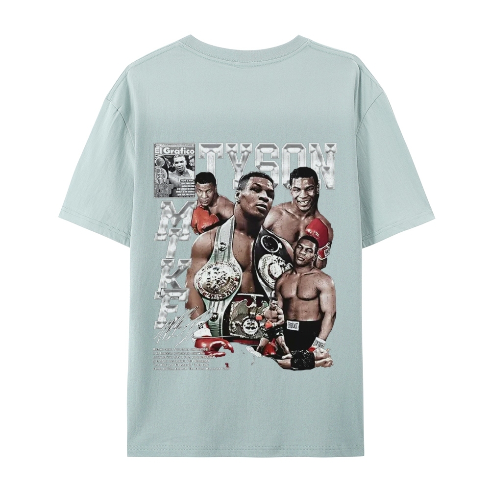 Unisex-Adult Ultra Cotton Washed T-Shirt Graphic MIKE TYSON V2 TEE