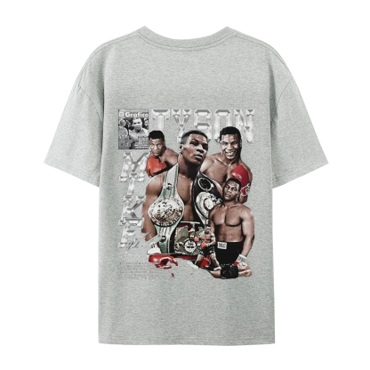 Unisex-Adult Ultra Cotton Washed T-Shirt Graphic MIKE TYSON V2 TEE